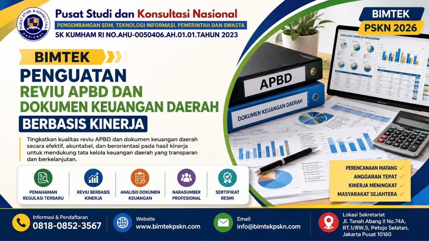 Bimtek Penguatan Reviu APBD dan Dokumen Keuangan Daerah Berbasis Kinerja