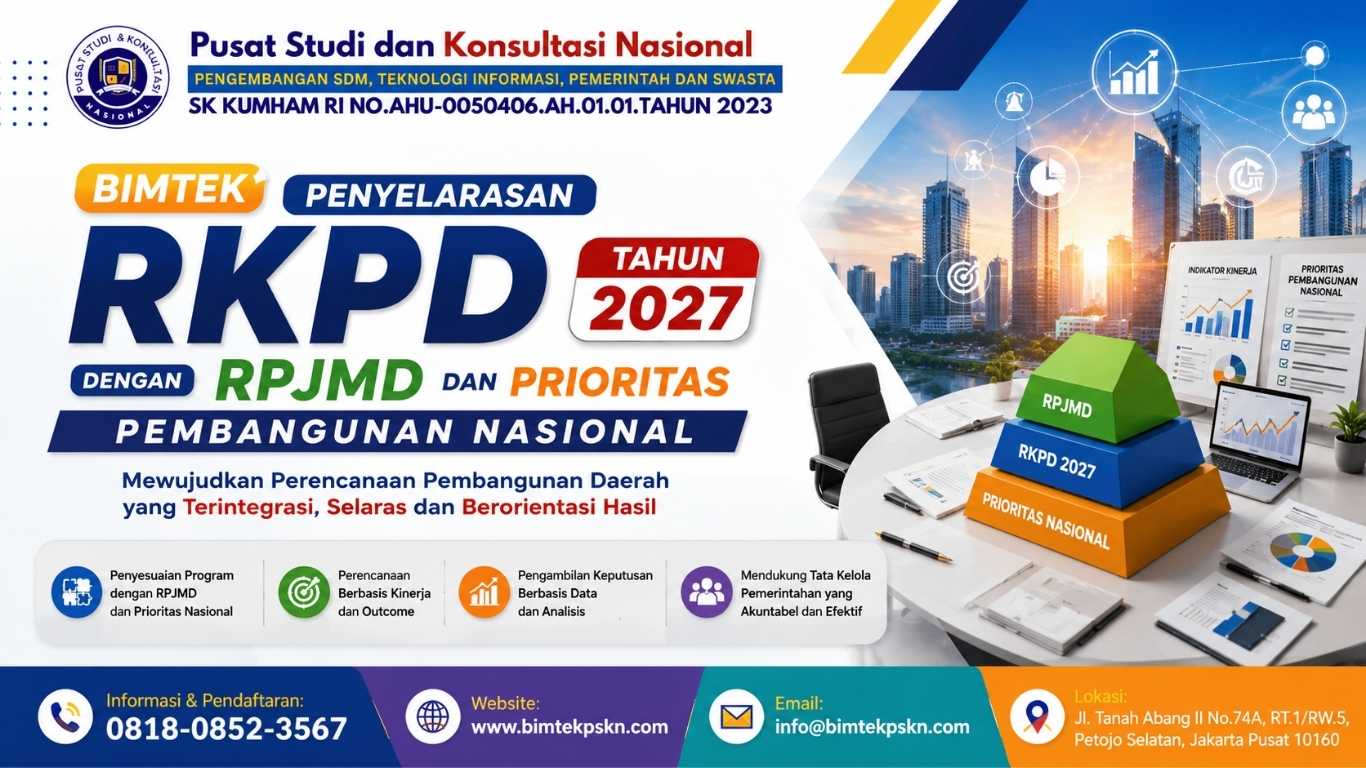 Bimtek Penyelarasan RKPD Tahun 2027 dengan RPJMD dan Prioritas Pembangunan Nasional