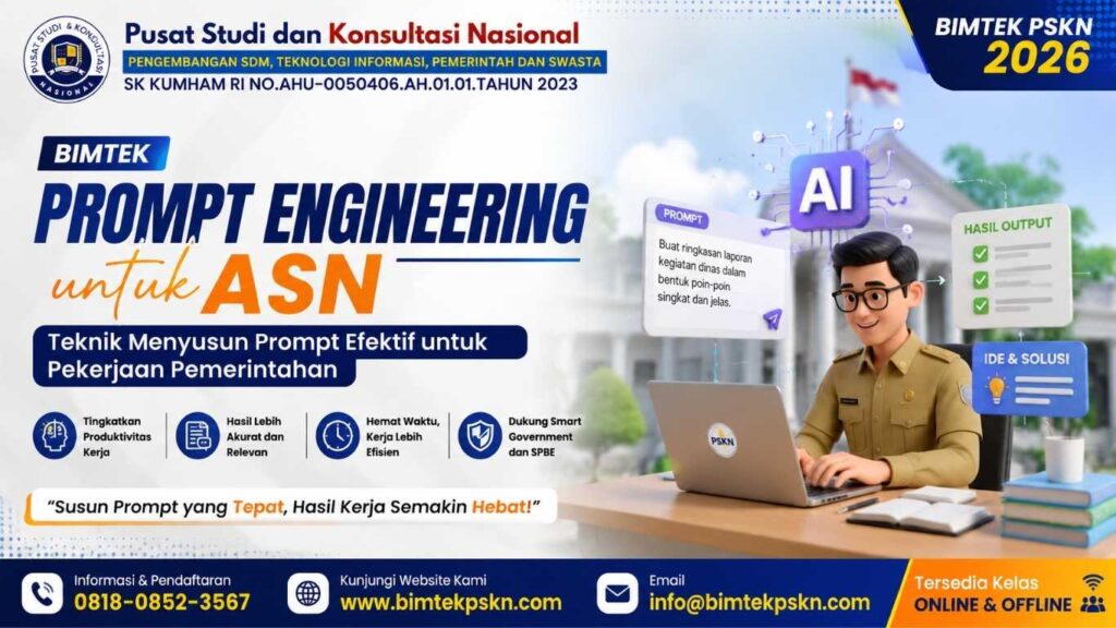 Bimtek Prompt Engineering untuk ASN Teknik Menyusun Prompt Efektif untuk Pekerjaan Pemerintahan