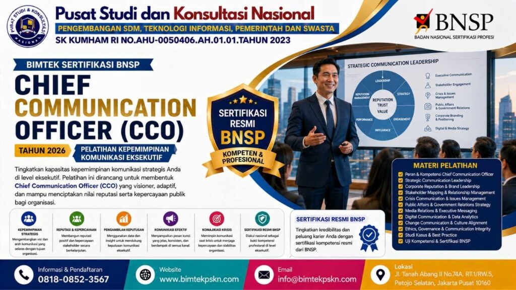 Bimtek Sertifikasi Chief Communication Officer (CCO) Tahun 2026