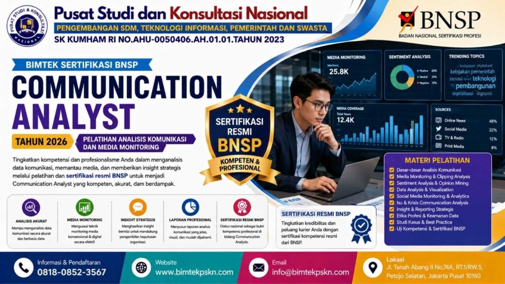 Bimtek Sertifikasi Communication Analyst Tahun 2026