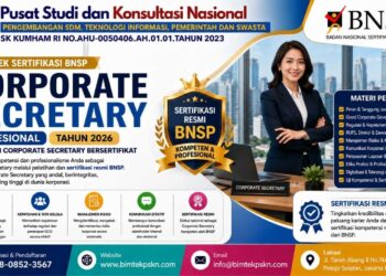 Bimtek Sertifikasi Corporate Secretary Profesional Tahun 2026 Pelatihan Corporate Secretary Bersertifikat