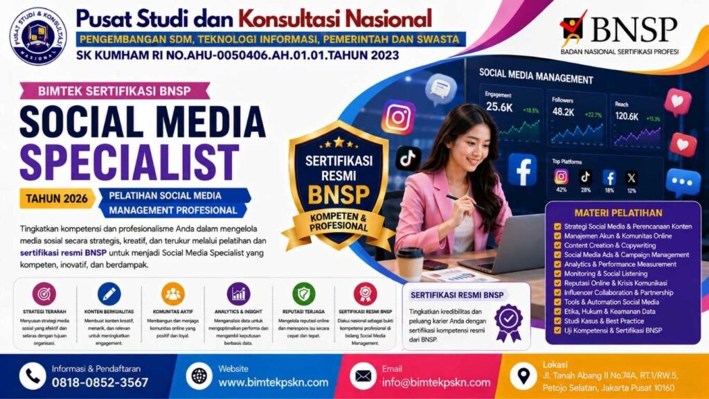 Bimtek Sertifikasi Social Media Specialist Tahun 2026