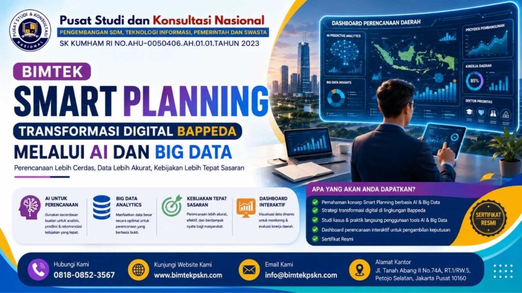 Bimtek Smart Planning Transformasi Digital Bappeda melalui AI dan Big Data