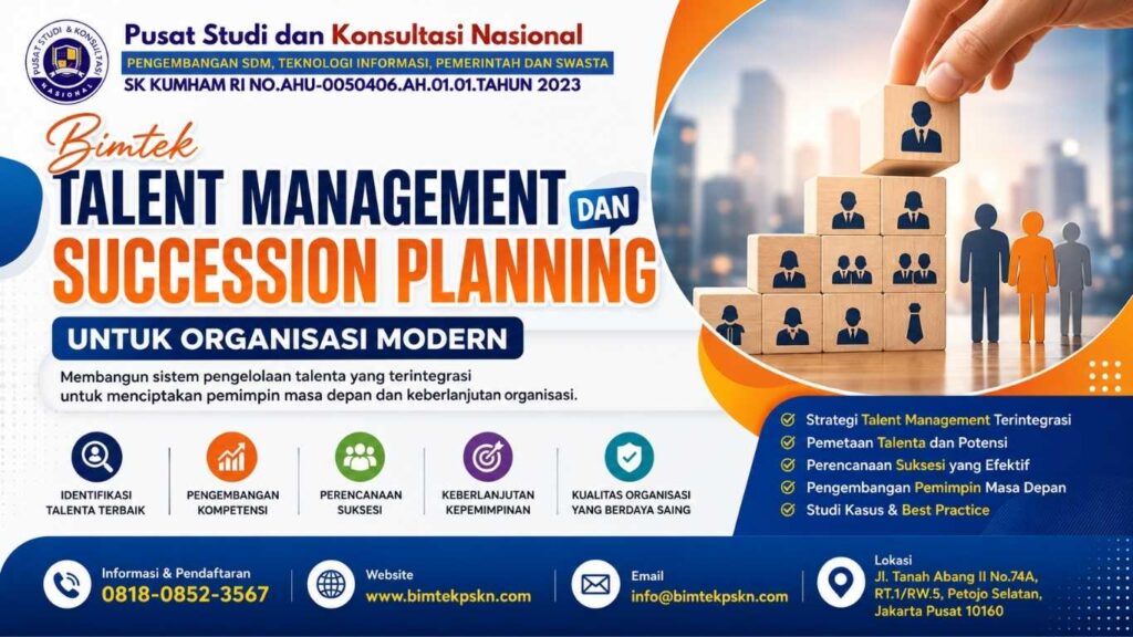 Bimtek Talent Management dan Succession Planning untuk Organisasi Modern