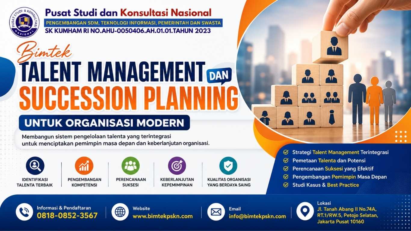 Bimtek Talent Management dan Succession Planning untuk Organisasi Modern