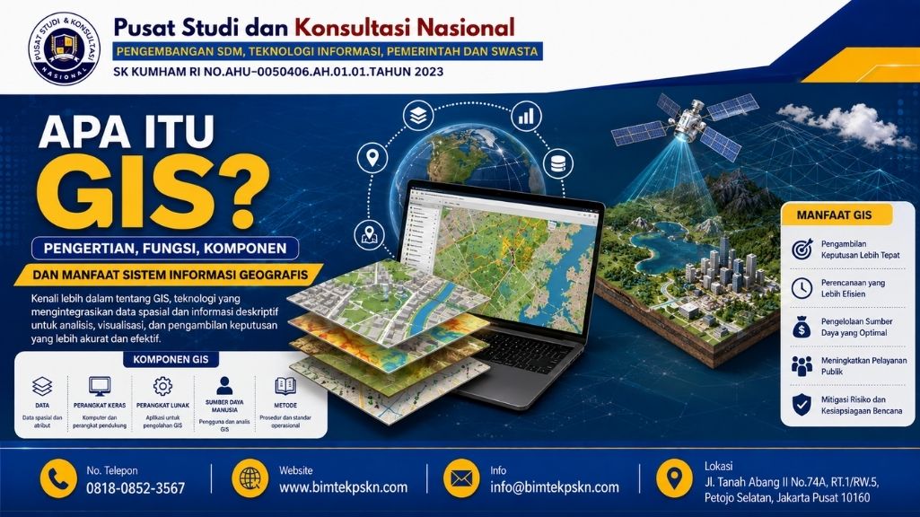 Apa Itu GIS Pengertian, Fungsi, Komponen dan Manfaat Sistem Informasi Geografis