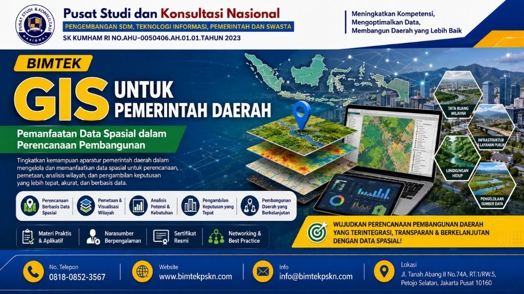 Bimtek GIS untuk Pemerintah Daerah Pemanfaatan Data Spasial dalam Perencanaan Pembangunan