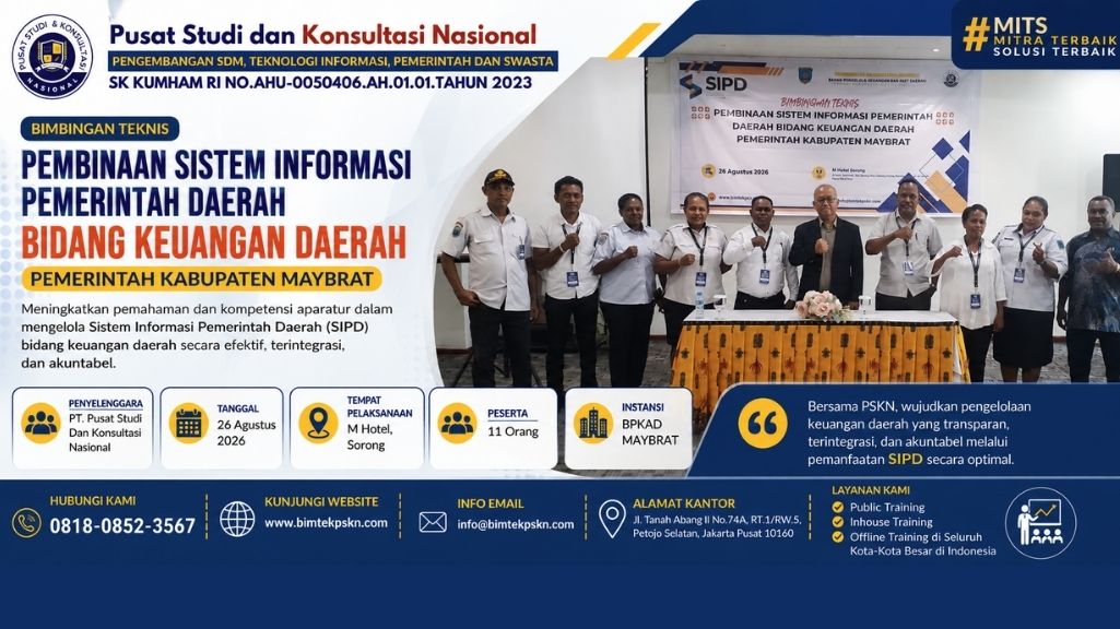 Bimtek SIPD Keuangan Daerah Kabupaten Maybrat, PSKN Tingkatkan Kompetensi BPKAD