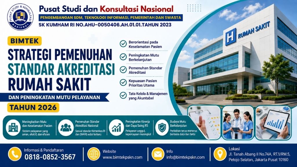 Bimtek Strategi Pemenuhan Standar Akreditasi Rumah Sakit dan Peningkatan Mutu Pelayanan Tahun 2026