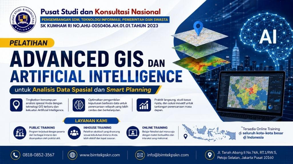 Pelatihan Advanced GIS dan Artificial Intelligence untuk Analisis Data Spasial dan Smart Planning