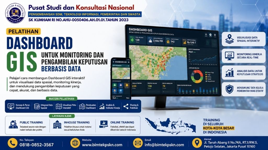 Pelatihan Dashboard GIS untuk Monitoring dan Pengambilan Keputusan Berbasis Data