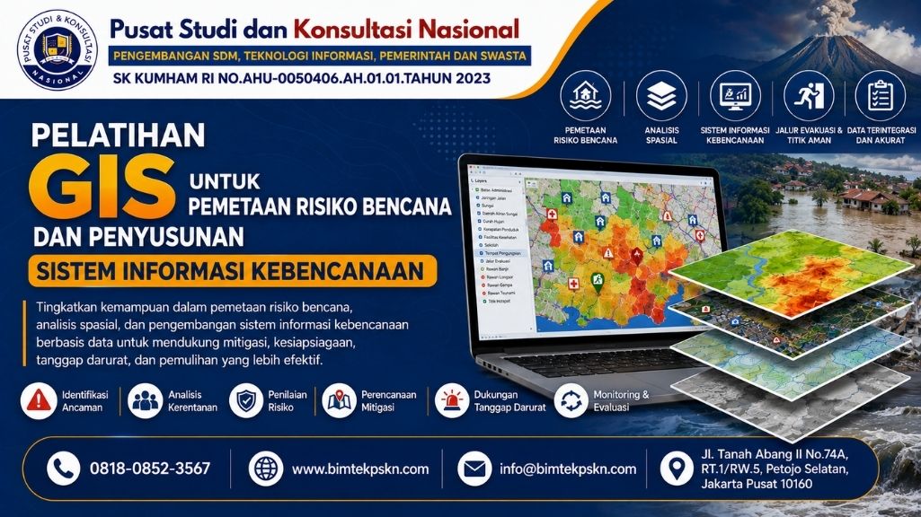 Pelatihan GIS untuk Pemetaan Risiko Bencana dan Penyusunan Sistem Informasi Kebencanaan