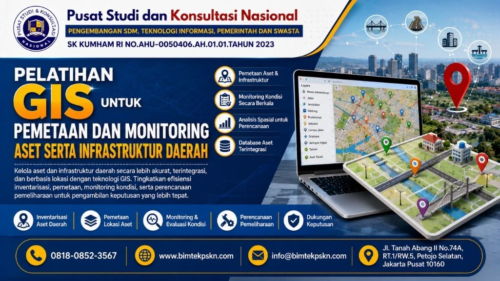 Pelatihan GIS untuk Pemetaan dan Monitoring Aset serta Infrastruktur Daerah