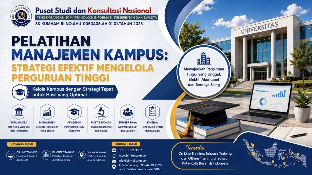 Pelatihan Manajemen Kampus Strategi Efektif Mengelola Perguruan Tinggi