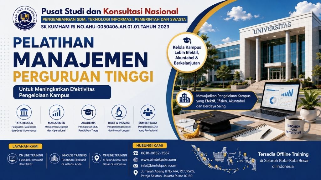 Pelatihan Manajemen Perguruan Tinggi untuk Meningkatkan Efektivitas Pengelolaan Kampus