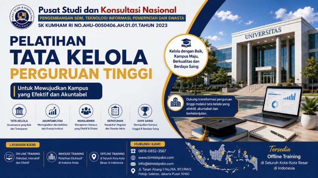 Pelatihan Tata Kelola Perguruan Tinggi untuk Mewujudkan Kampus yang Efektif dan Akuntabel