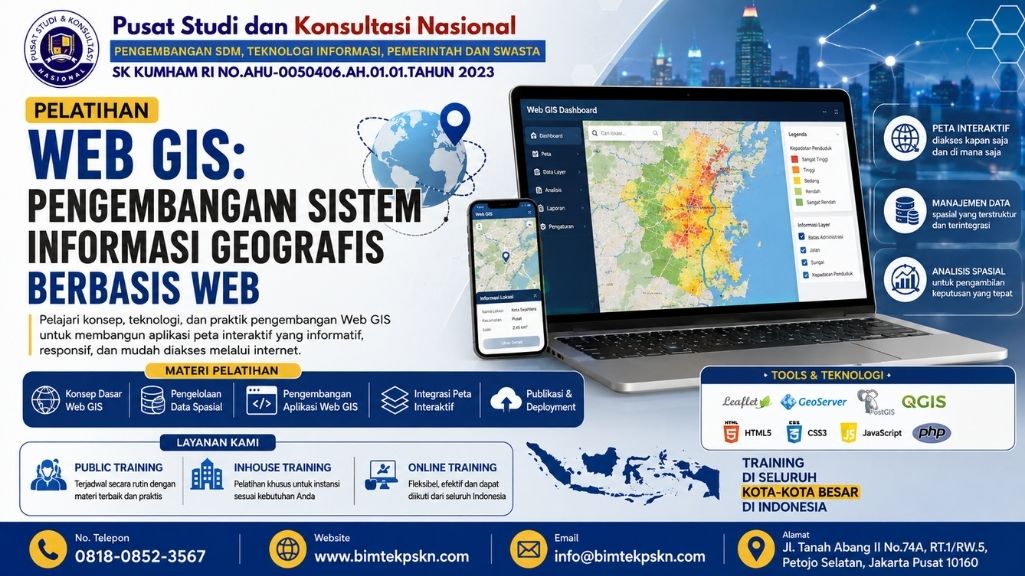 Pelatihan Web GIS Pengembangan Sistem Informasi Geografis Berbasis Web