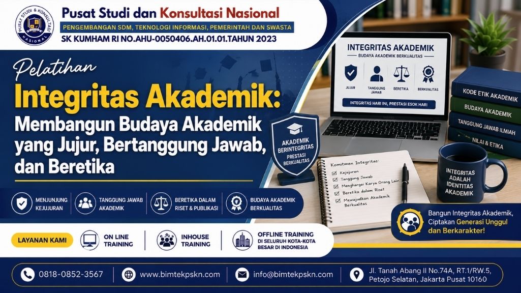 Pelatihan Integritas Akademik Membangun Budaya Akademik yang Jujur, Bertanggung Jawab, dan Beretika