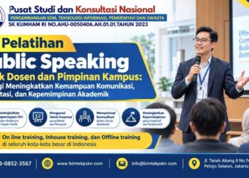 Pelatihan Public Speaking untuk Dosen dan Pimpinan Kampus Strategi Meningkatkan Kemampuan Komunikasi, Presentasi, dan Kepemimpinan Akademik