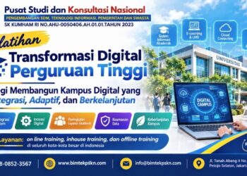 Pelatihan Transformasi Digital Perguruan Tinggi Strategi Membangun Kampus Digital yang Terintegrasi, Adaptif, dan Berkelanjutan