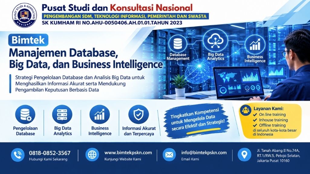 Bimtek Manajemen Database, Big Data, dan Business Intelligence