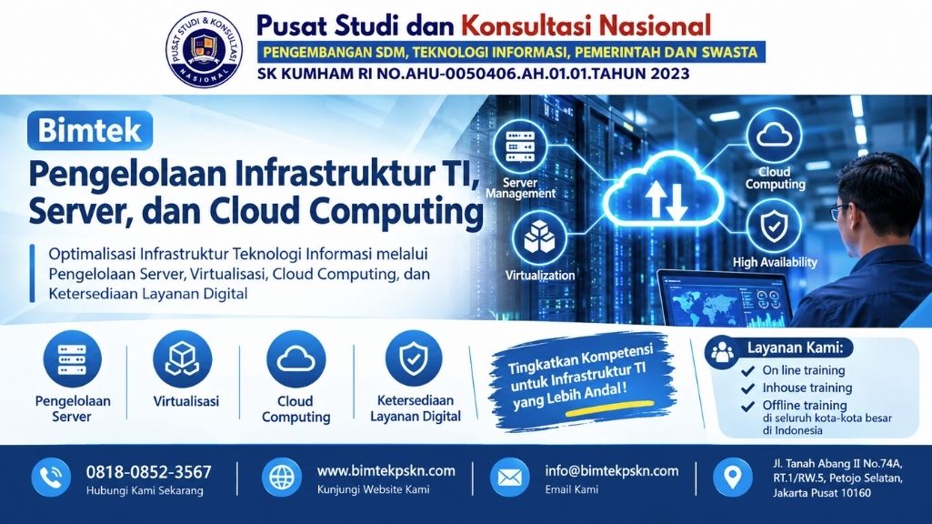 Bimtek Pengelolaan Infrastruktur TI, Server, dan Cloud Computing