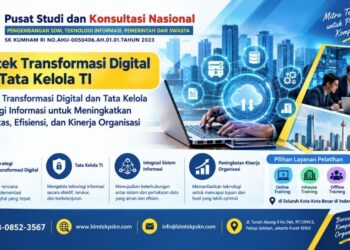 Bimtek Transformasi Digital dan Tata Kelola TI Strategi Transformasi Digital dan Tata Kelola Teknologi Informasi untuk Meningkatkan Efektivitas, Efisiensi, dan Kinerja Organisasi