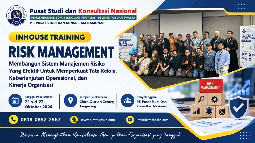Inhouse Training Risk Management Amazing Group di Tangerang Tahun 2026