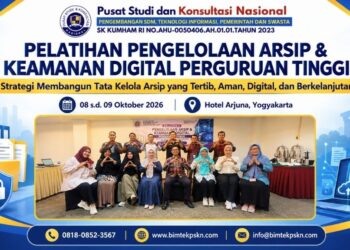 Pelatihan Pengelolaan Arsip & Keamanan Digital Perguruan Tinggi di Yogyakarta